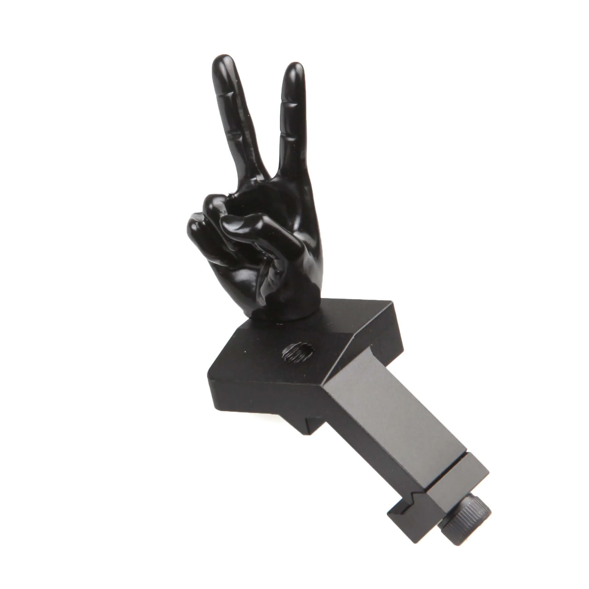Black Color Novelty Finger Iron Sight Set - Offset 45 Degree (V Hand & Thumbs Up) - Image 6