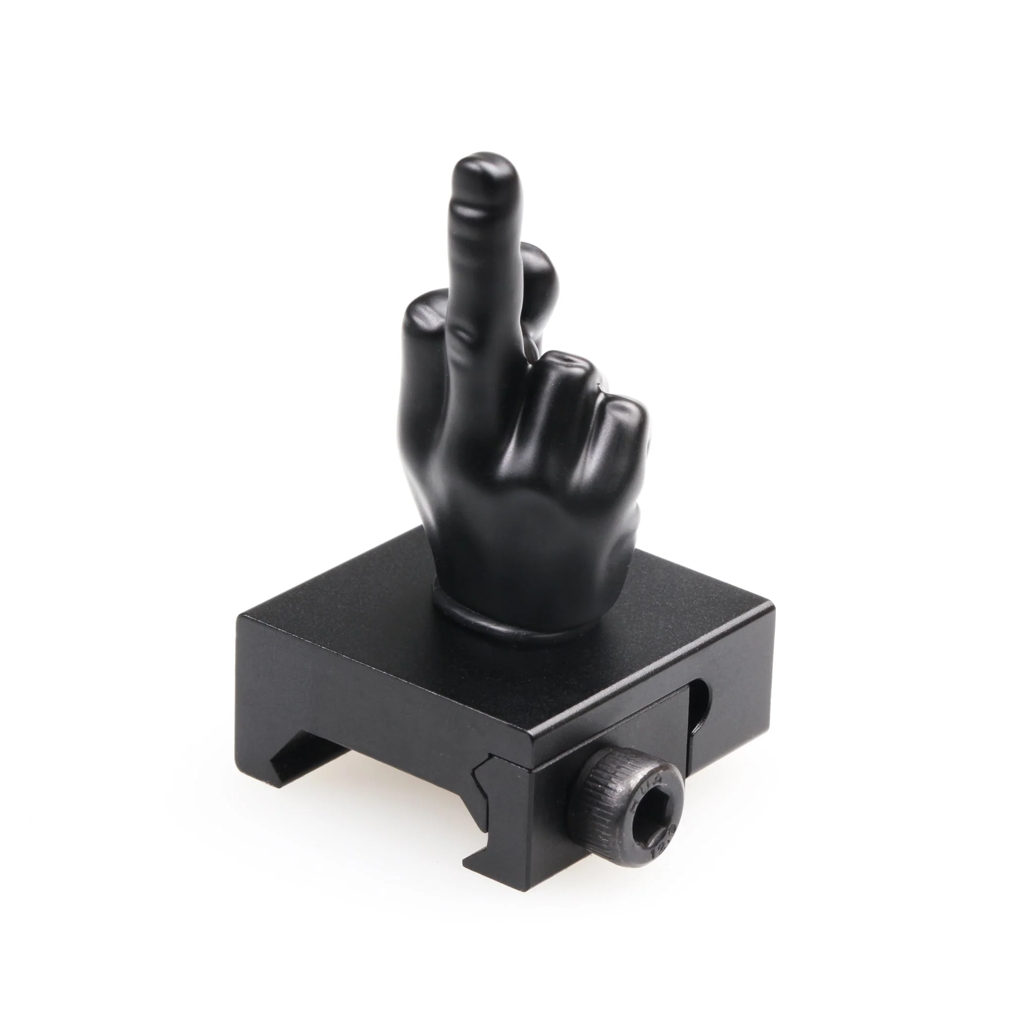 Black Color Novelty Finger Iron Sight Set - Straight (Middle Finger & OK Hand) - Image 5