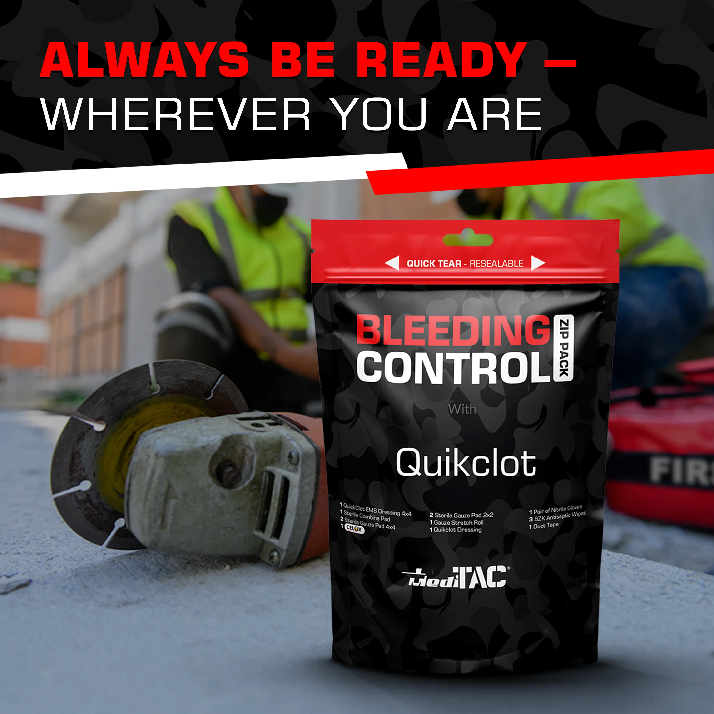 Bleeding Control Zip Pack with QuickClot & CELOX - Image 6