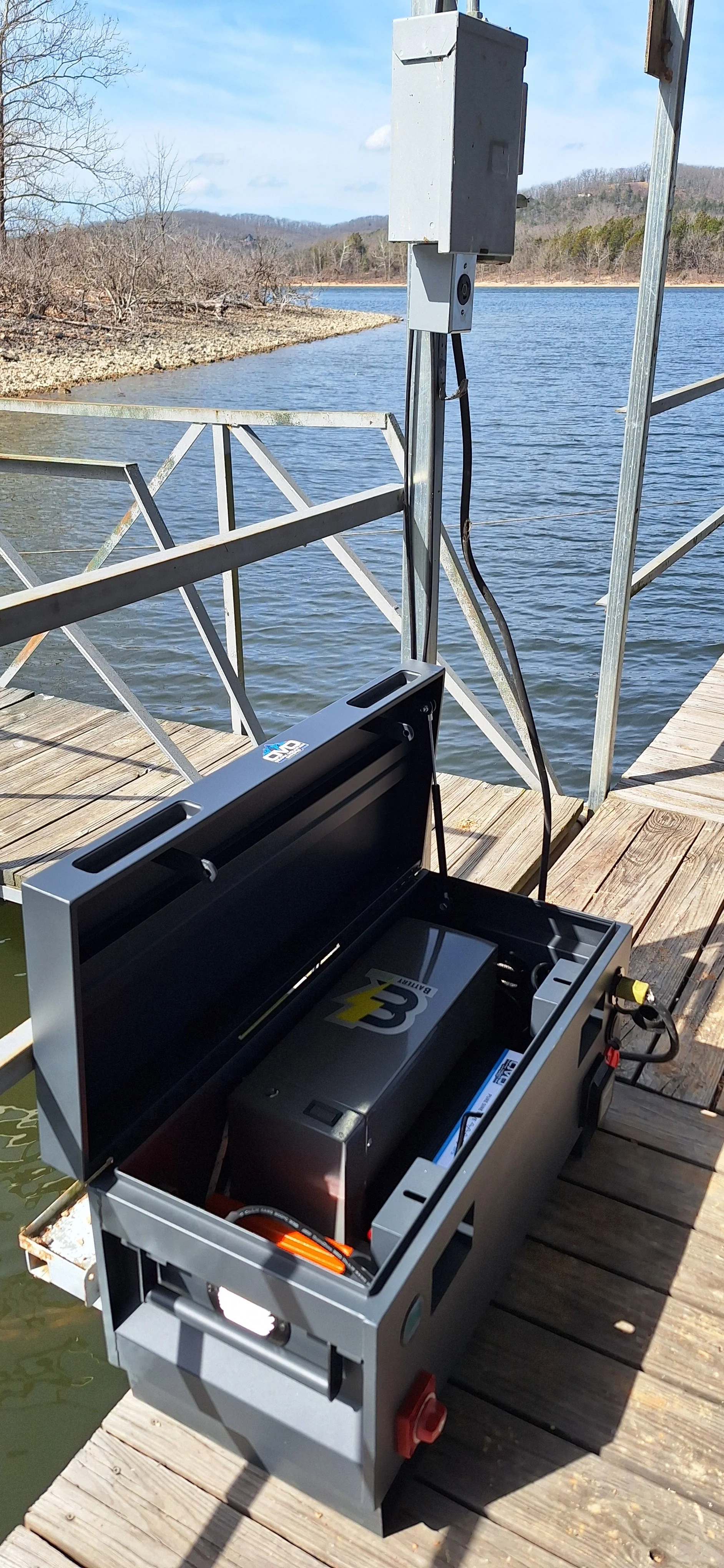 Boat Dock Offgrid Solar Kit - Portable with Plug and Play Connections (No Solar Panels) - Image 10