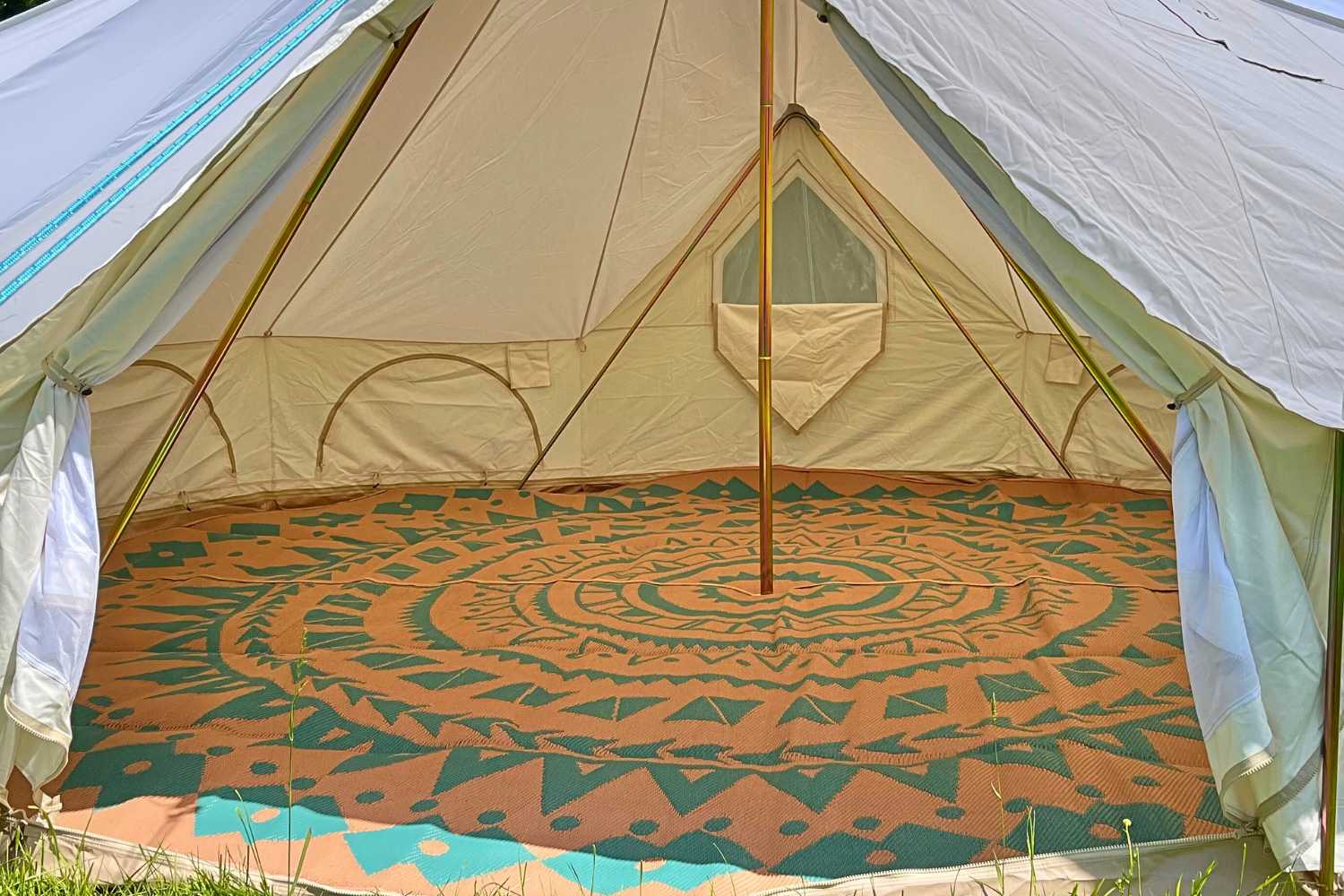 Boho Style Bell Tent Floor Matting Cover | 16' (5M) - Image 11
