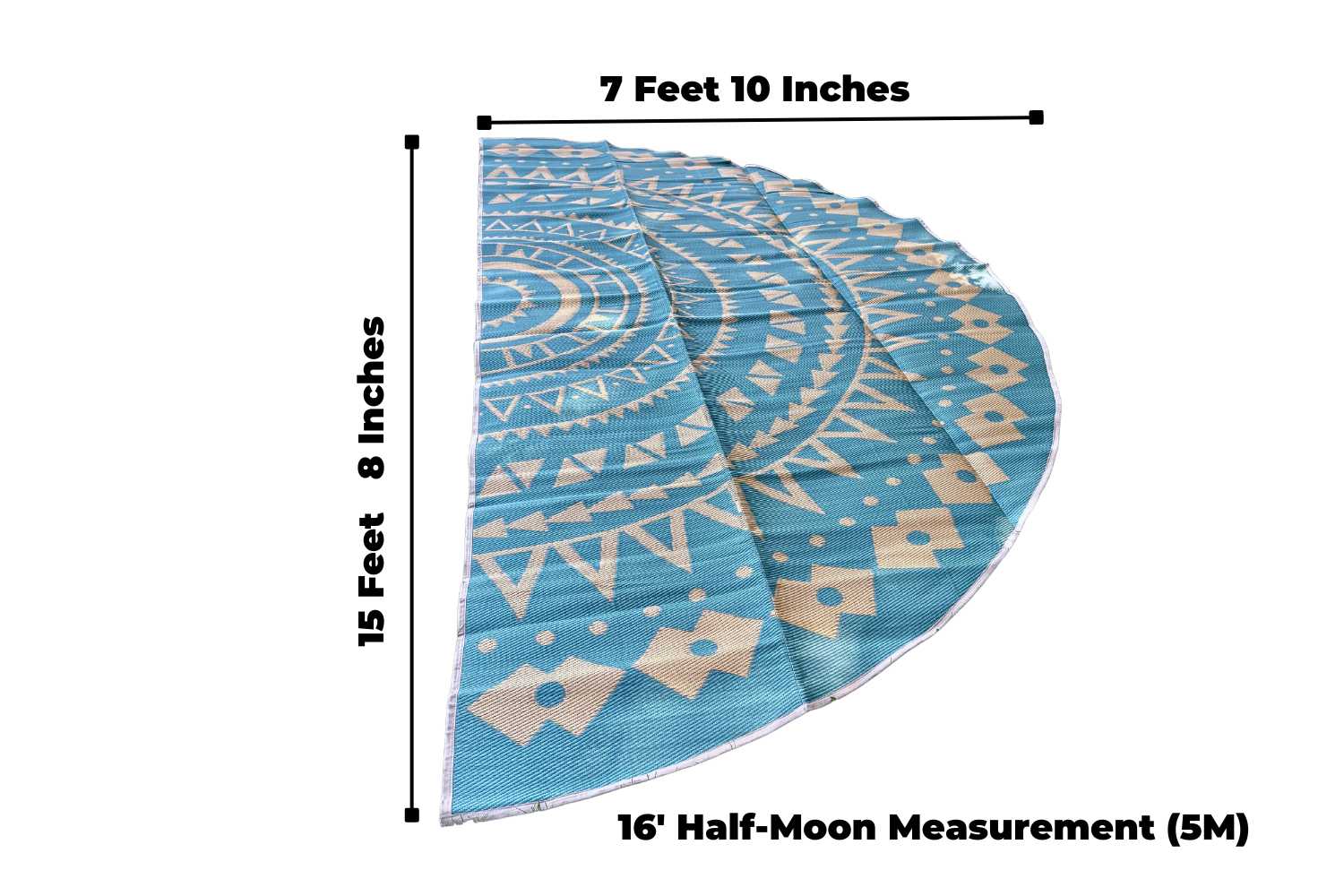 Boho Style Bell Tent Floor Matting Cover | 16' (5M) - Image 5