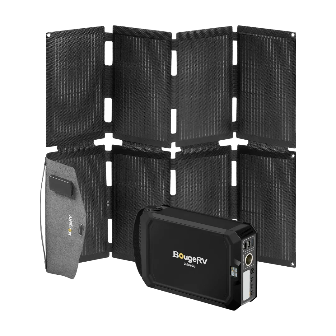 BougeRV 100W N-Type Fiberglass Foldable Portable Solar Panel - Image 7