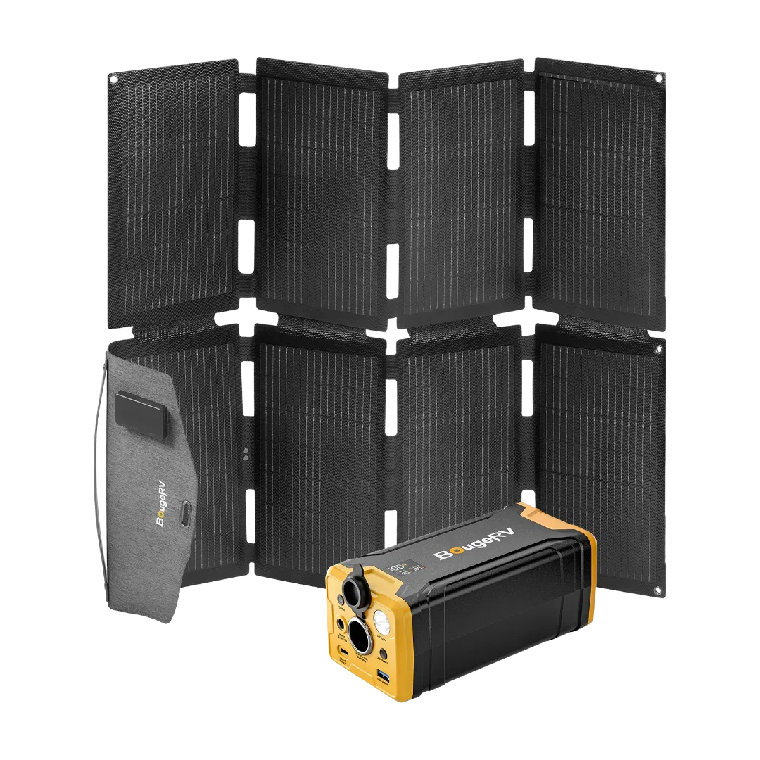 BougeRV 100W N-Type Fiberglass Foldable Portable Solar Panel - Image 8