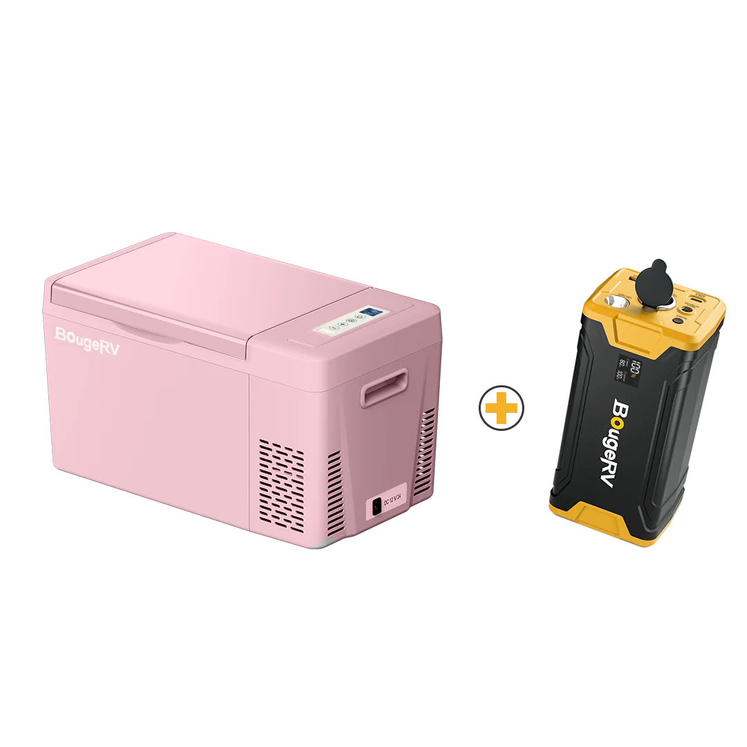 BougeRV 12V 23 Quart Colorful Pink Portable Fridge (SC) - Image 11