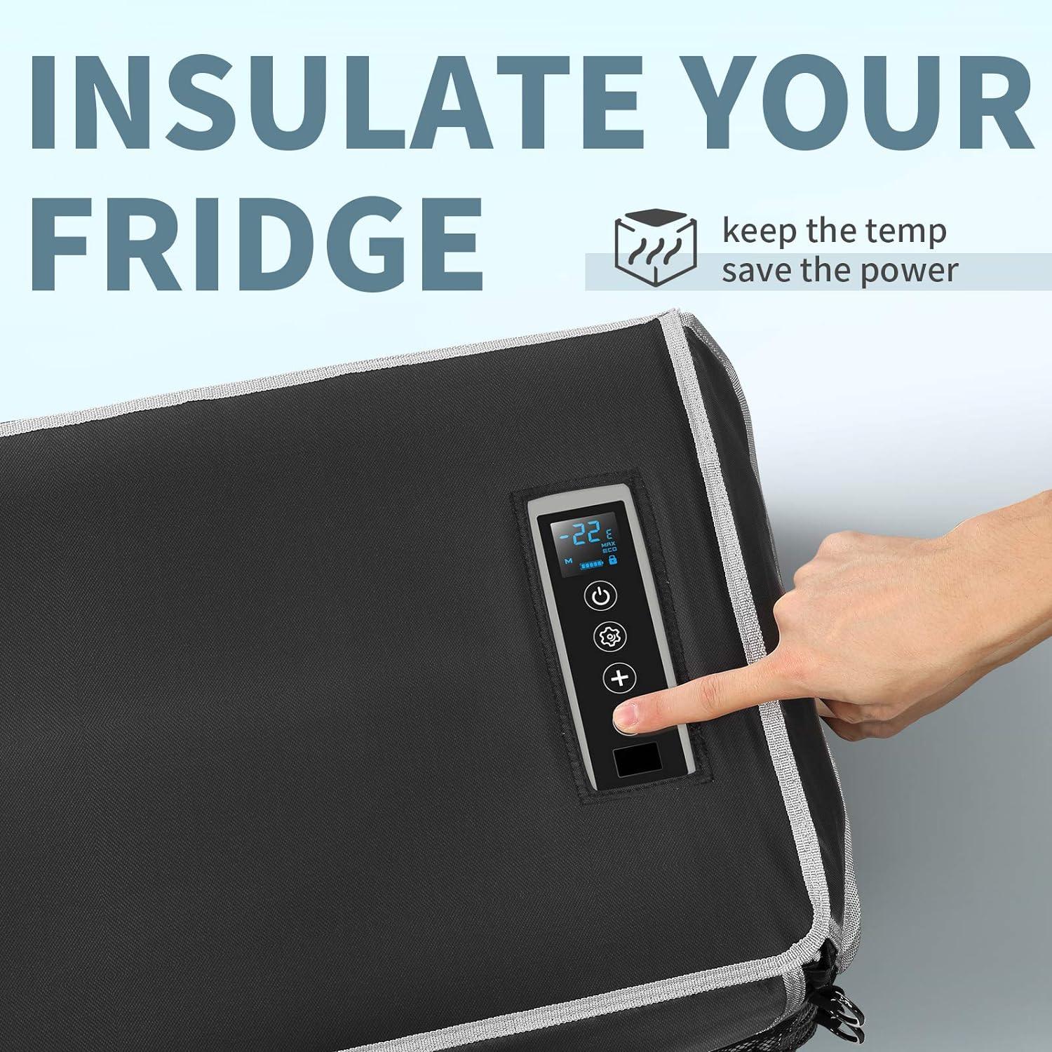 BougeRV 12V 23 Quart Portable Car Refrigerator Cover - Image 6