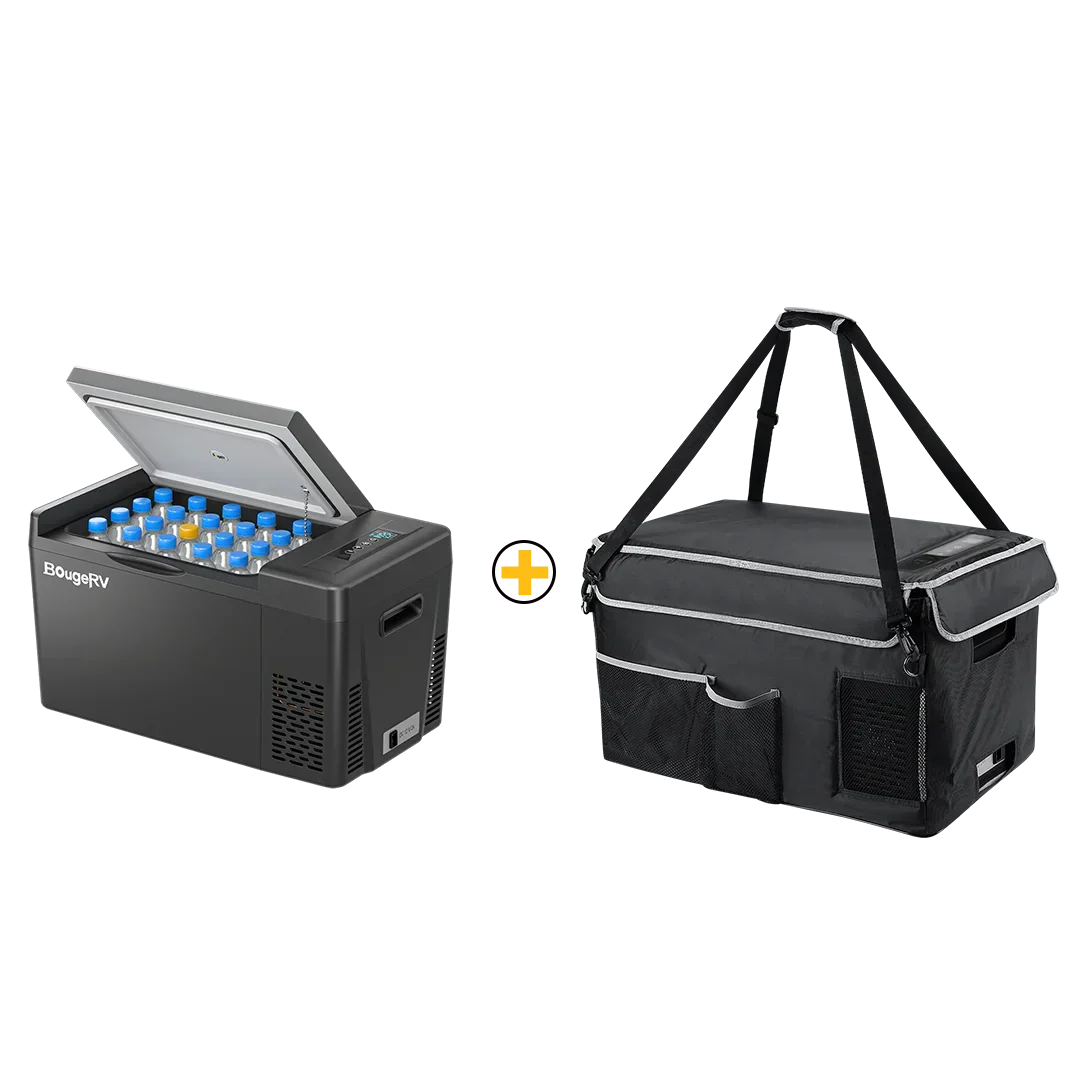 BougeRV 12V 23 Quart Portable Fridge Black For Travel - Image 7