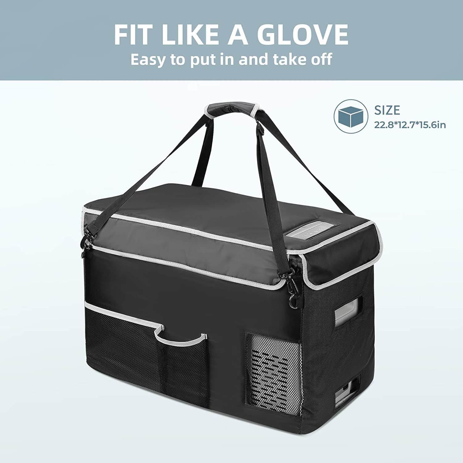 BougeRV 12V 30 Quart (28L) Portable Car Fridge Cover - Image 4