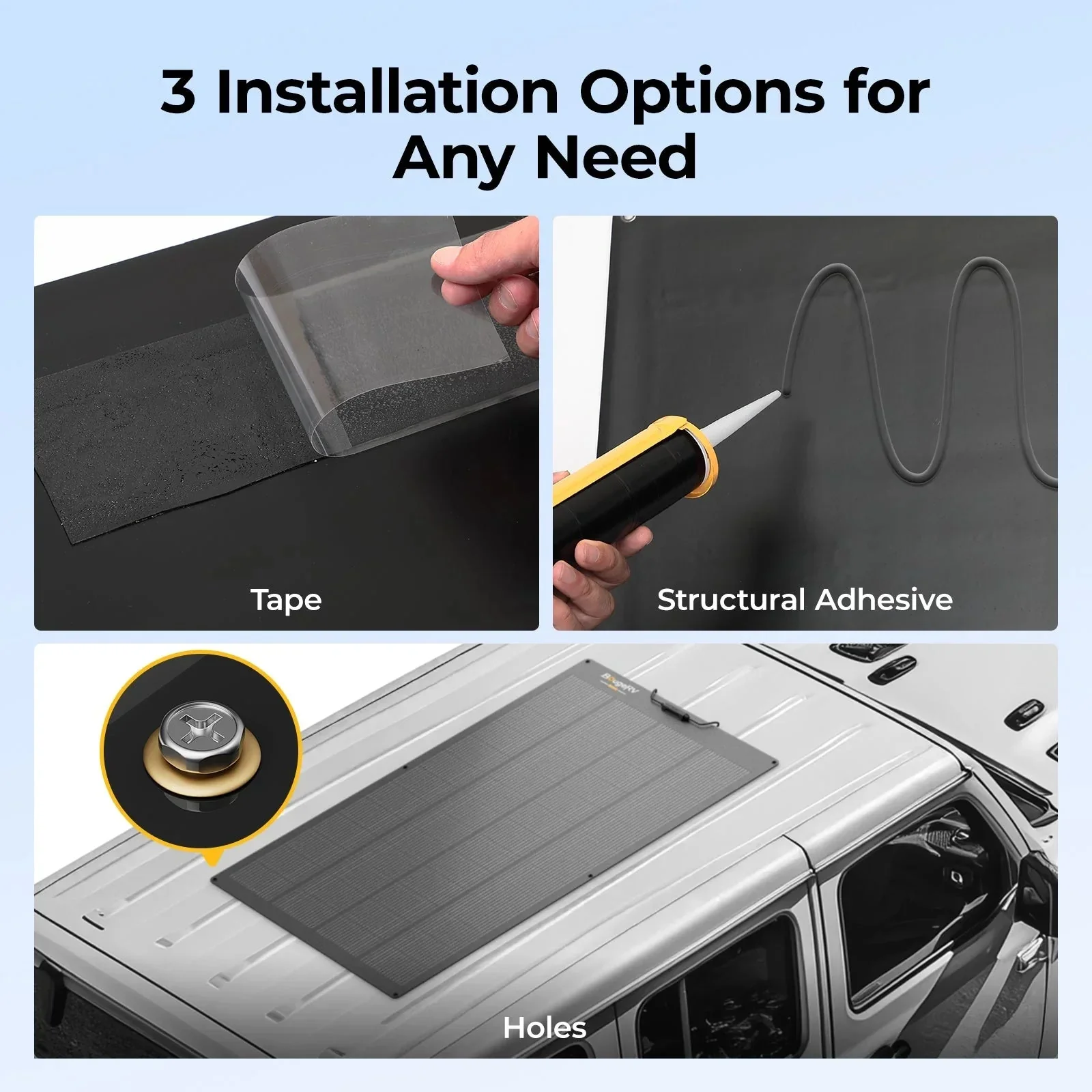 BougeRV 12V 400 Watt Arch Pro Solar System Kit - Image 9