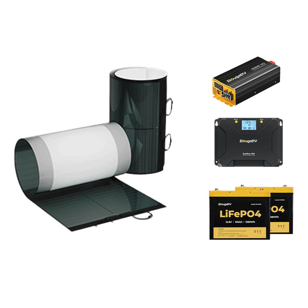 BougeRV 12V 400 Watt CIGS Flexible Solar System Kit(Adhesive) (SC) - Image 2