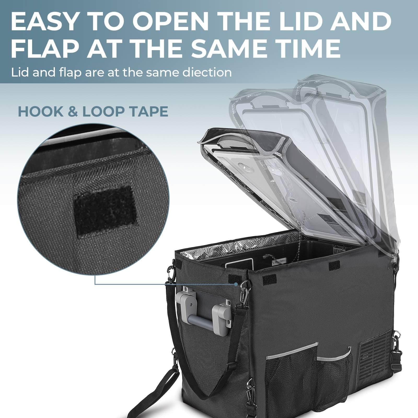 BougeRV 12V 42 Quart (40L) Portable Car Fridge Cover - Image 6