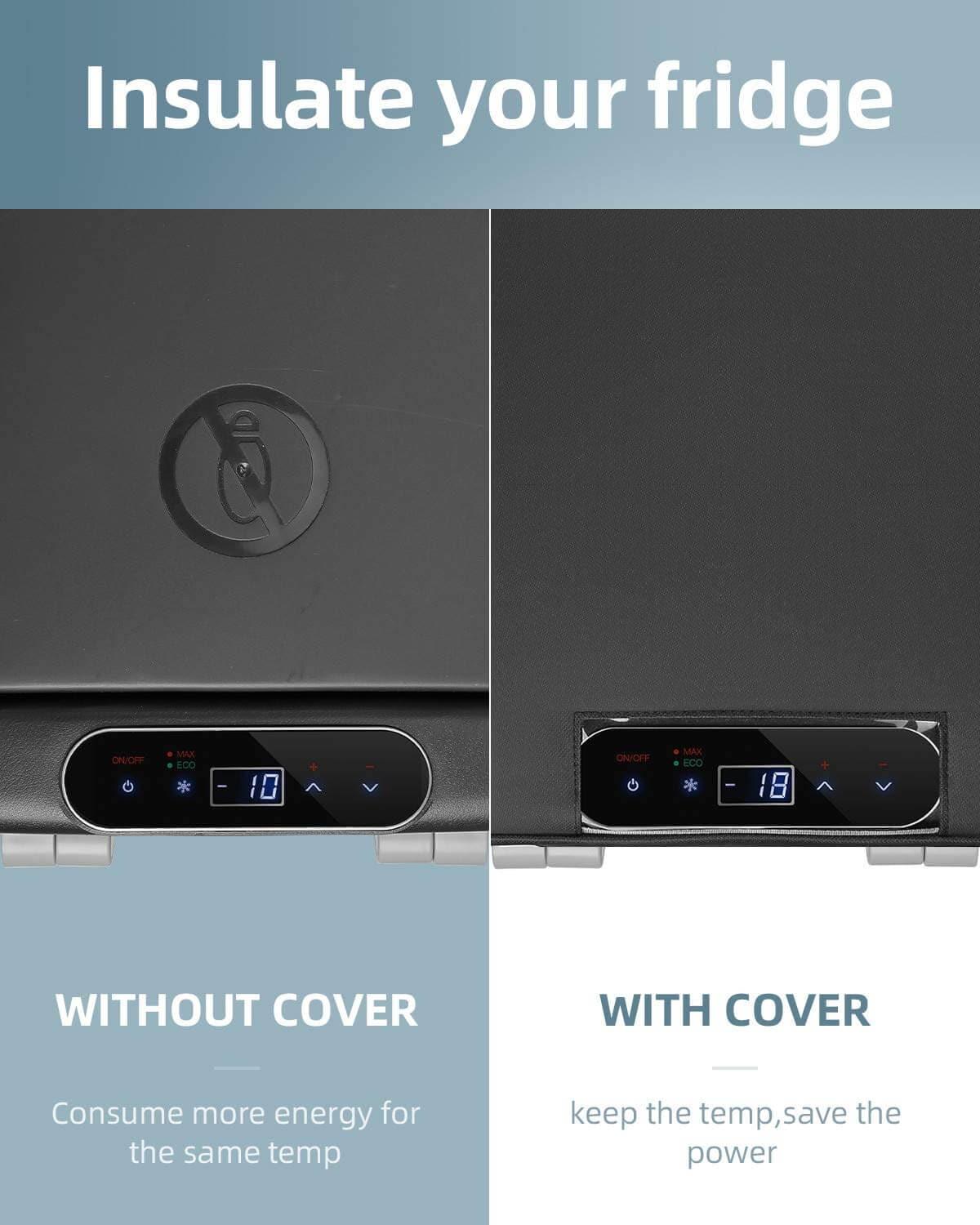 BougeRV 12V 53 Quart (50L) Portable Car Refrigerator Cover - Image 6