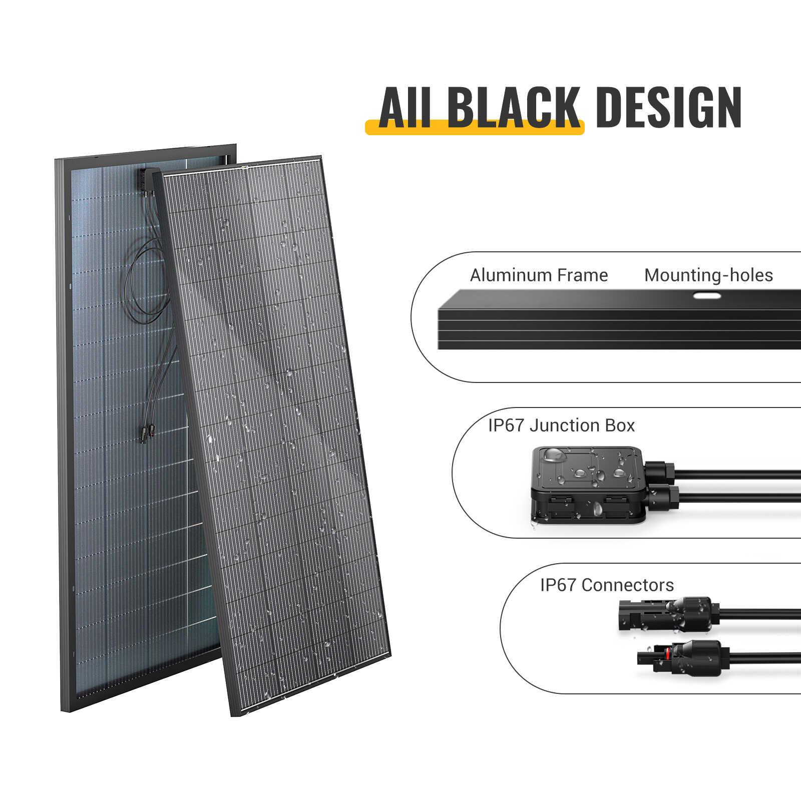 BougeRV 12V 600W High Watt Rigid Solar System Kit - Image 8