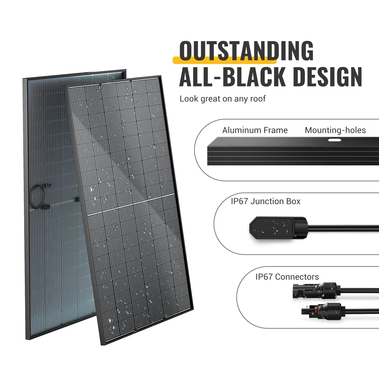 BougeRV 12V 800W High Watt Rigid Solar System Kit - Image 5