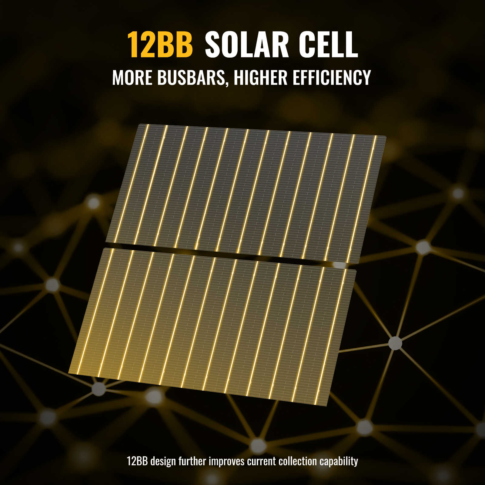 BougeRV 300 Watt 12V/24V Rigid Bifacial 12BB Mono Solar Panel (SC) - Image 2