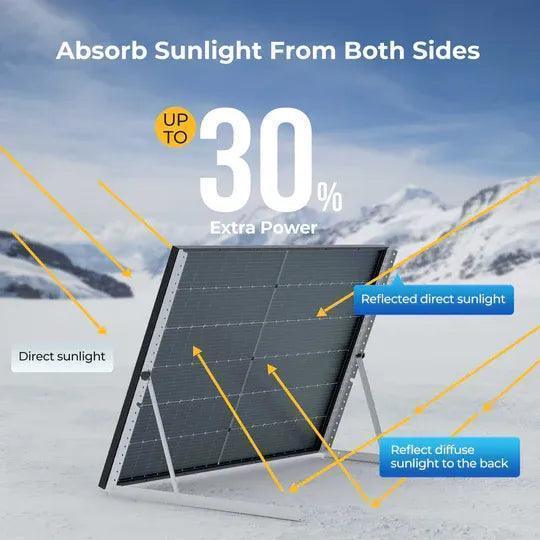 BougeRV 400W 12V 10BB Mono Bifaicial Solar Panel - Image 3