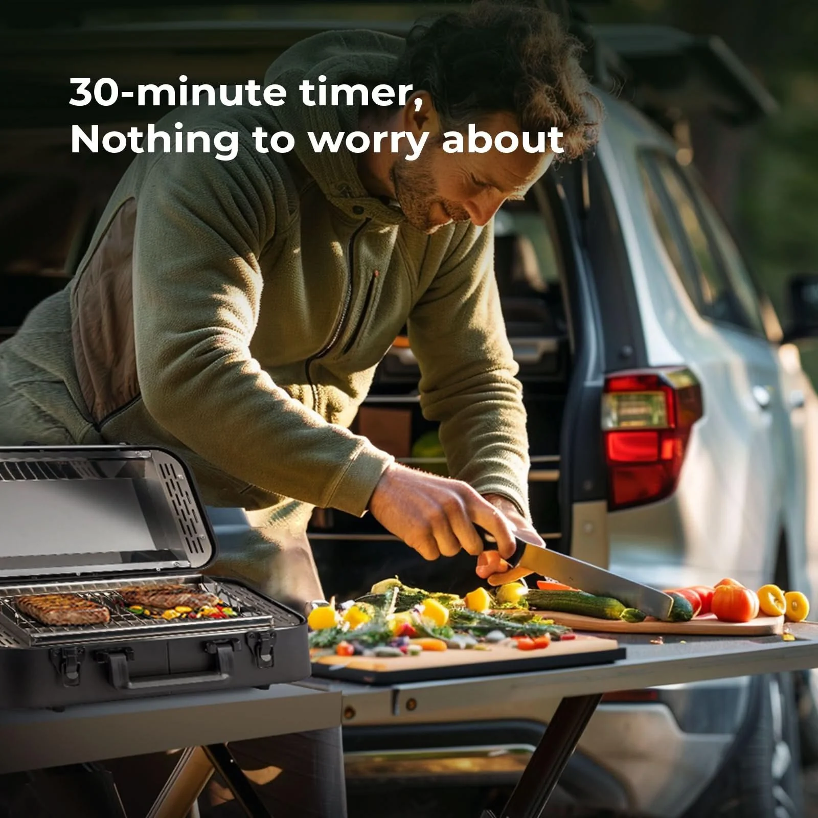 BougeRV Compact Outdoor Portable Electric Barbecue Grill - Image 10