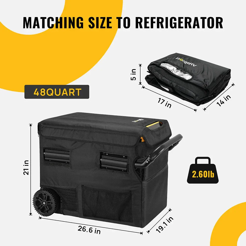 BougeRV CRD45 48 Quart Refrigerator Insulated Protective Cover - Image 5