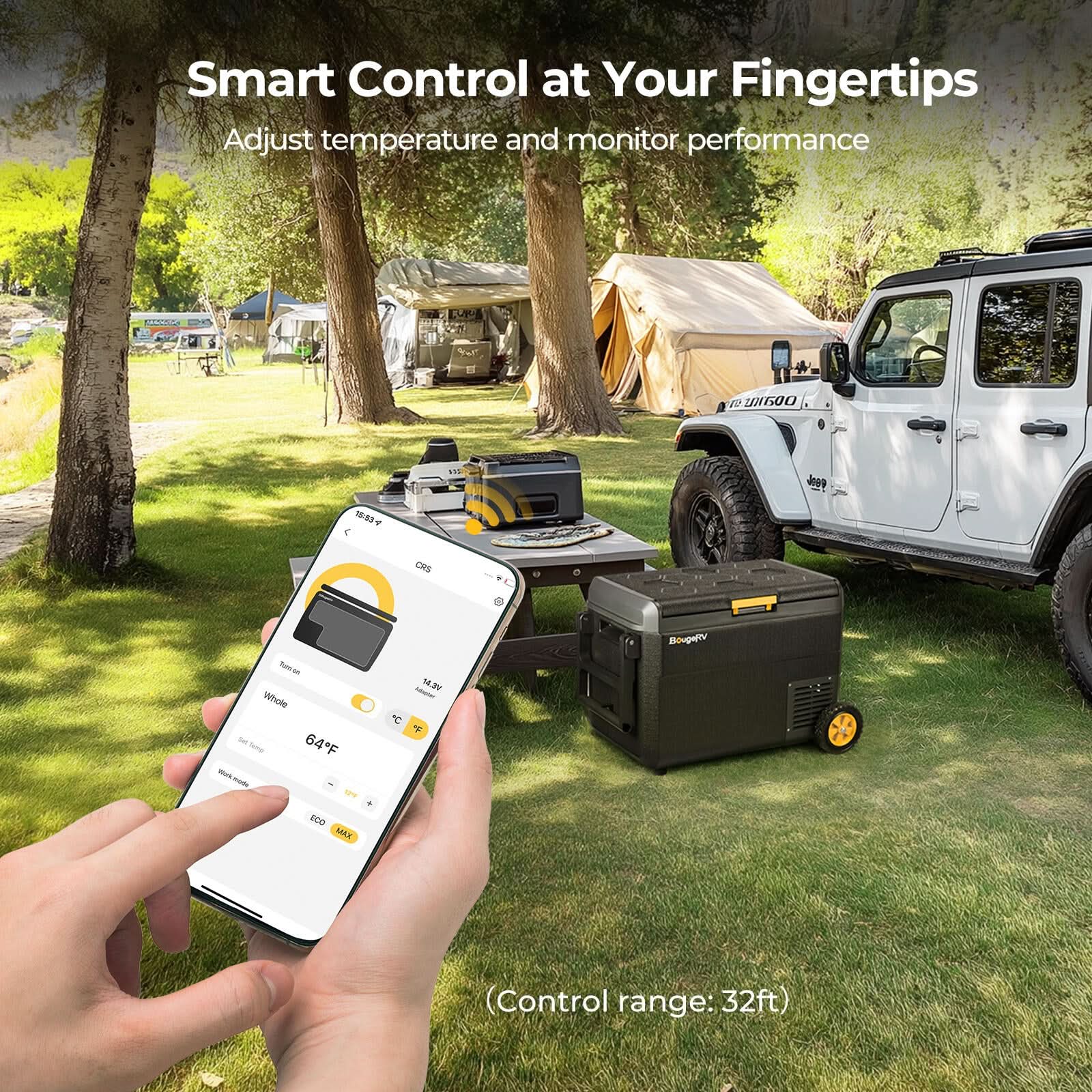 BougeRV CRS 42QT 12 Volt Portable Car Fridge (SC) - Image 9