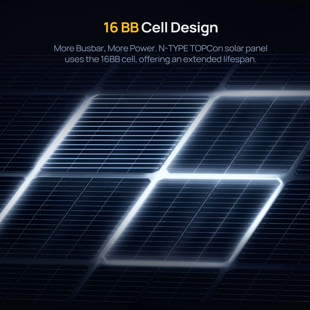 BougeRV N-Type 1200 Watts 16BB 12V/24V Bifacial Solar Panel (SC) - Image 3