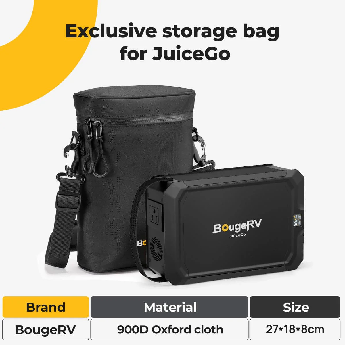 BougeRV Portable Carrying Bag for JuiceGo 240Wh Power Station (SC) - Image 2