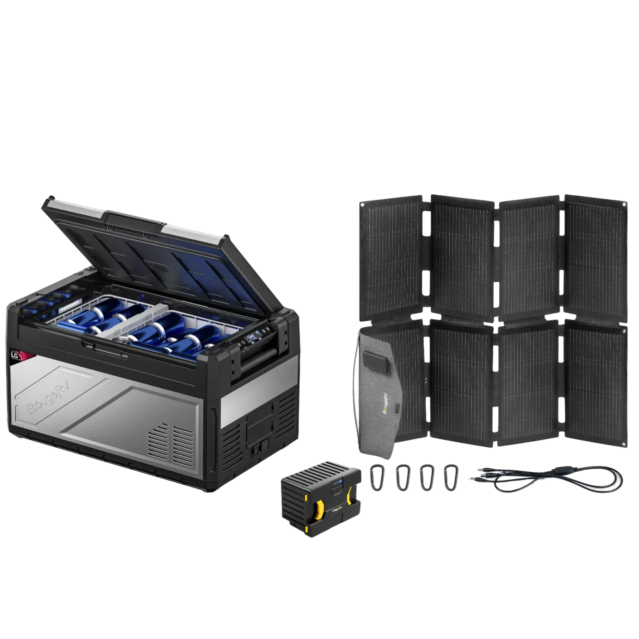 BougeRV Rocky Solar Battery Portable Fridge Kit - Image 2