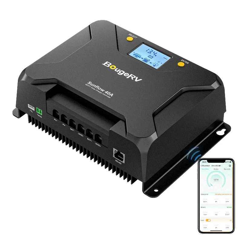 BougeRV Sunflow 40A MPPT Solar Charge Controller 12V/24V (SC) - Image 2