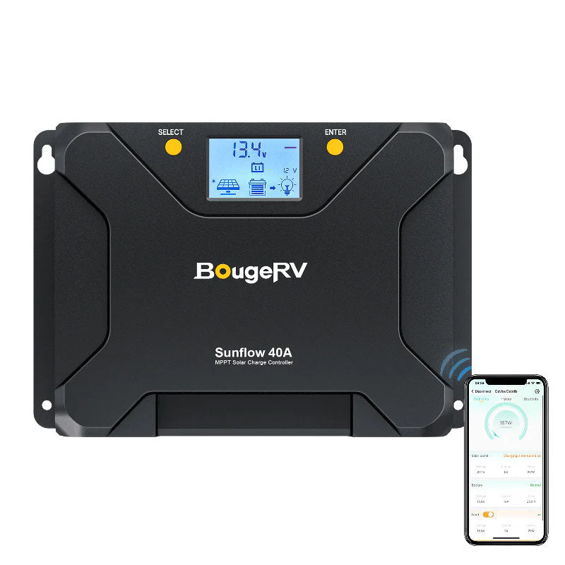 BougeRV Sunflow 40A MPPT Solar Charge Controller 12V/24V (SC) - Image 3