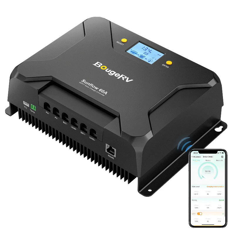 BougeRV Sunflow 60A MPPT Solar Charge Controller 12V/24V (SC) - Image 2