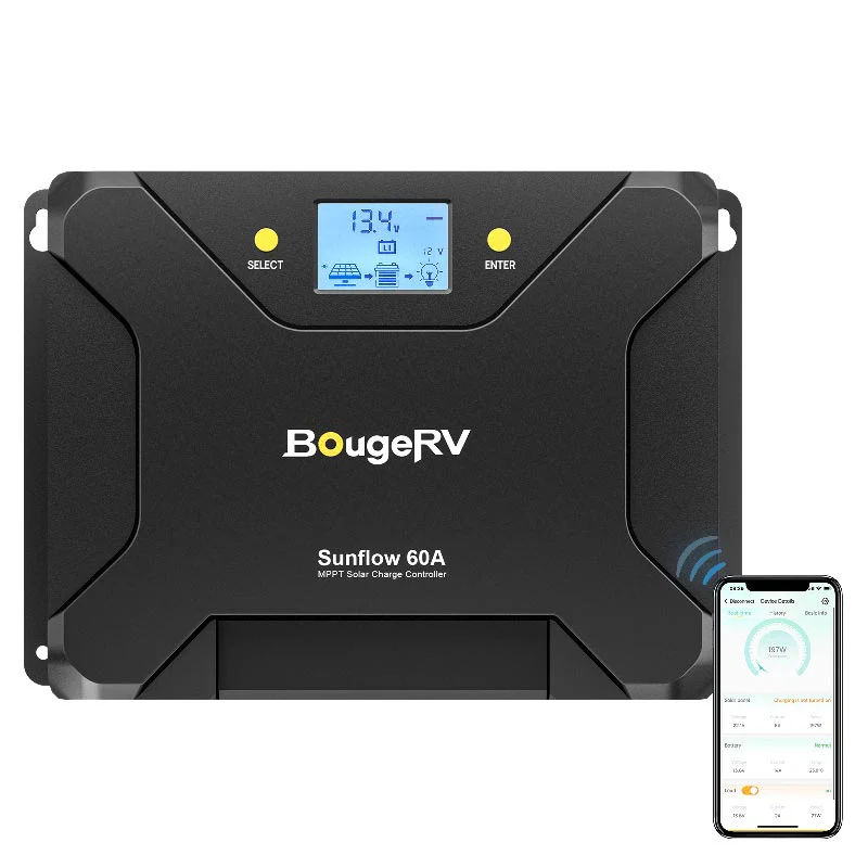 BougeRV Sunflow 60A MPPT Solar Charge Controller 12V/24V (SC) - Image 3