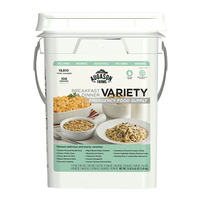 Breakfast and Dinner Variety Pail, 106 Servings (SC)