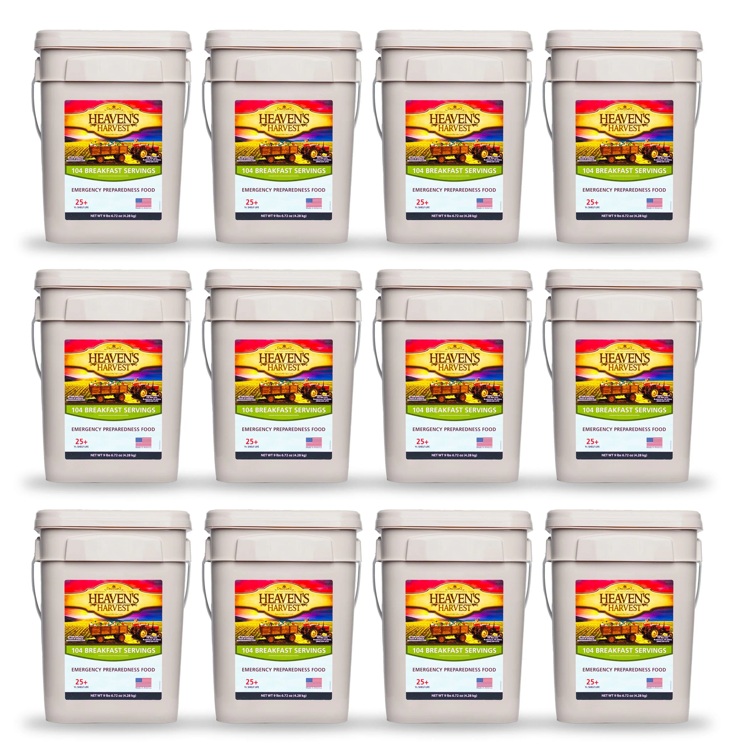 Breakfast Bucket - 1 Person 1 Month - 104 Servings - Emergency Survival Food Kit - Image 7