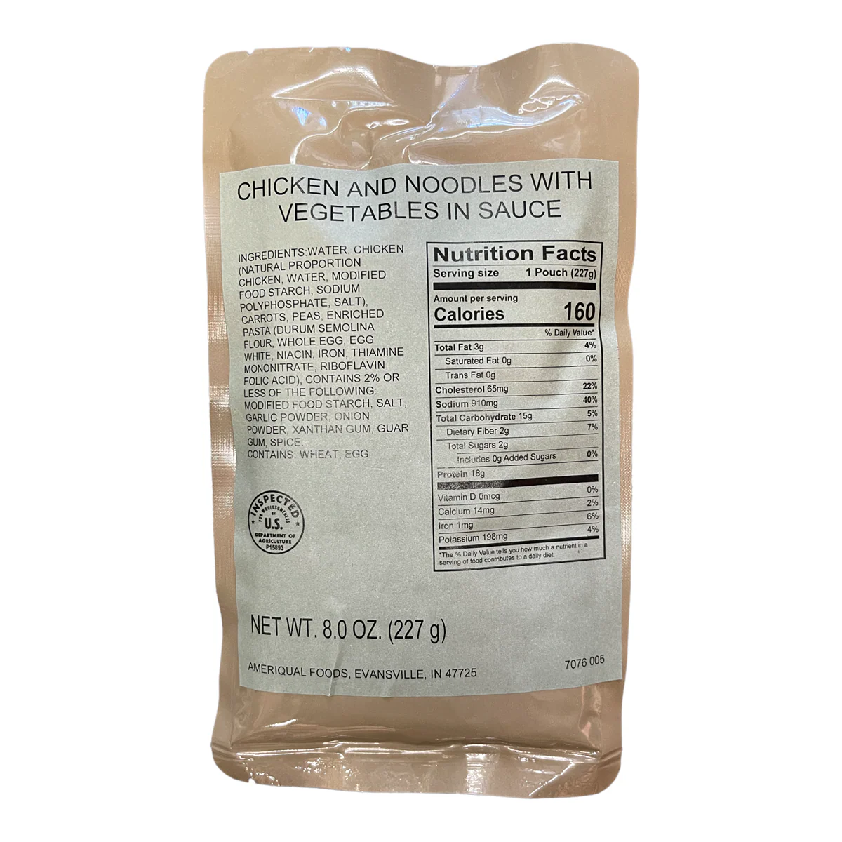 BULK MRE Entree - 72 packs of Chicken Noodle with Vegetables - Image 4