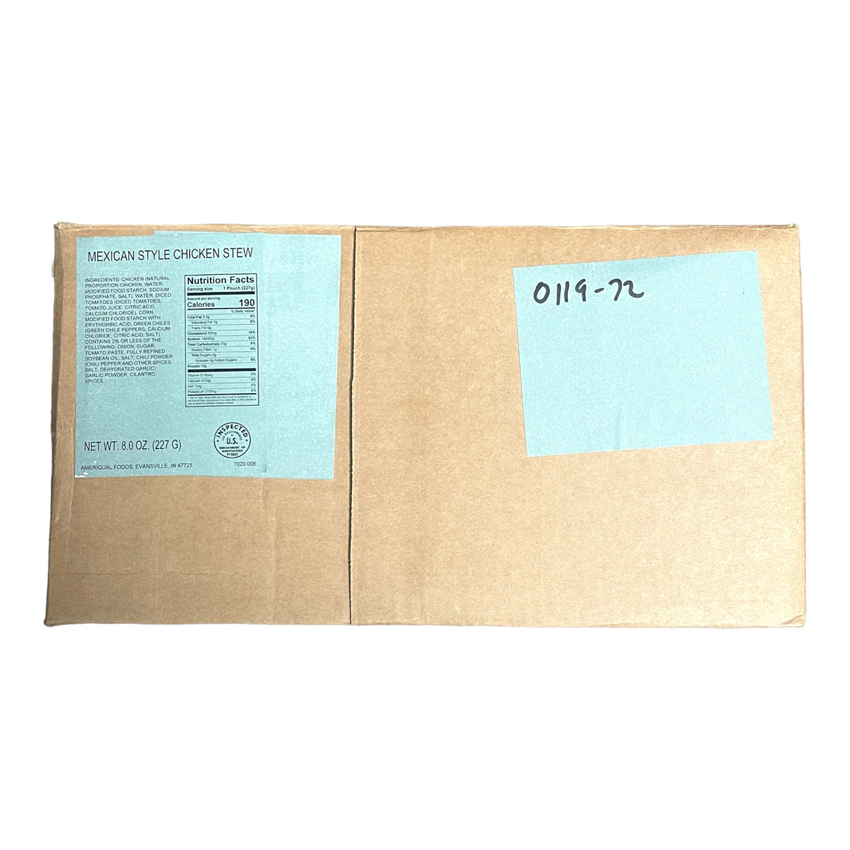BULK MRE Entree - 72 packs of Mexican Chicken Stew - Image 3
