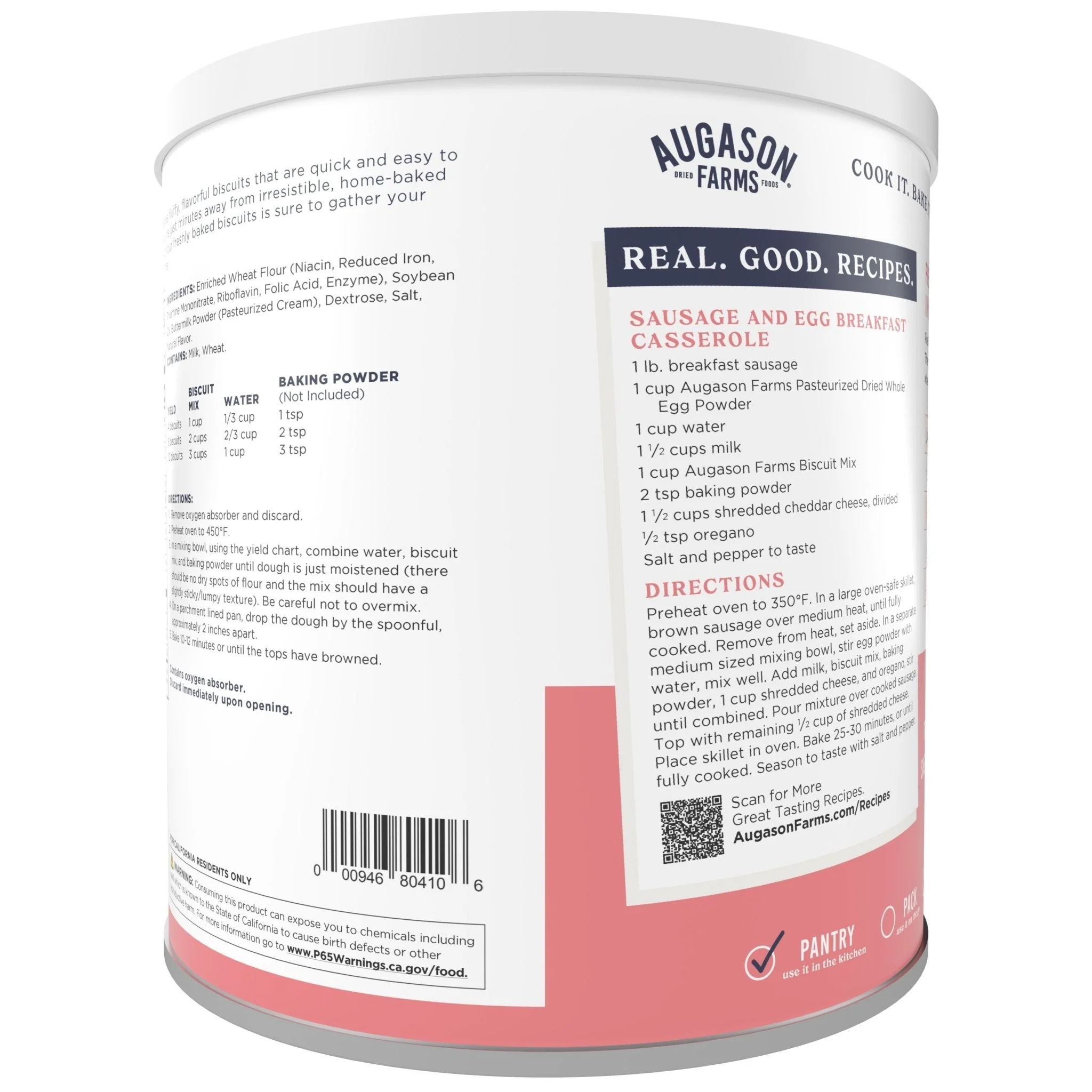 Buttermilk Biscuit Mix Can, 29 Servings - Image 2