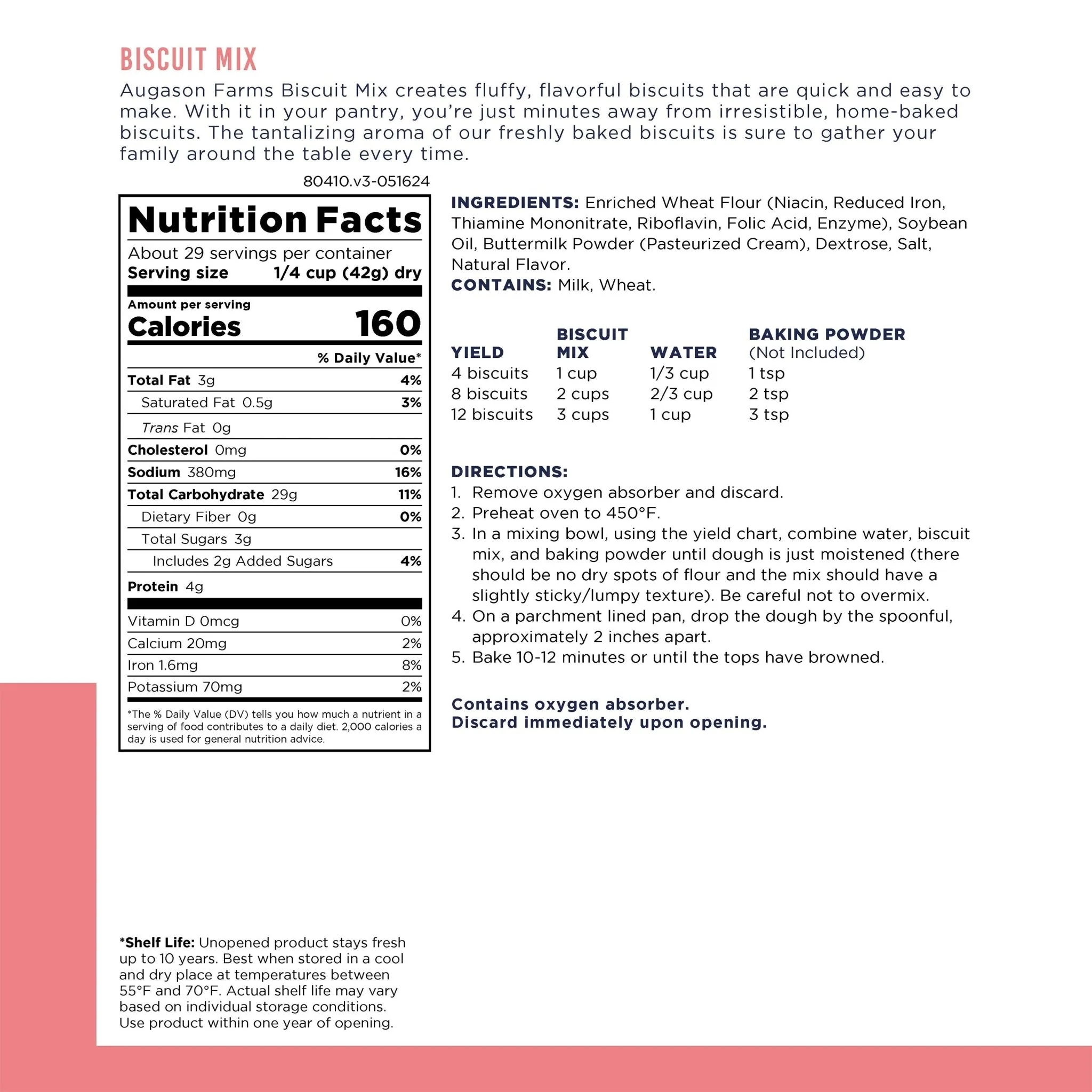 Buttermilk Biscuit Mix Can, 29 Servings - Image 3