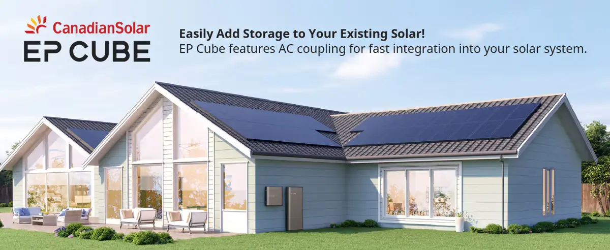 Canadian Solar EP Cube Energy Storage System - All-In-One Solar Backup Power - 9.9 kWh+ Lithium Battery | 12.7kW+ of Solar PV - Image 2