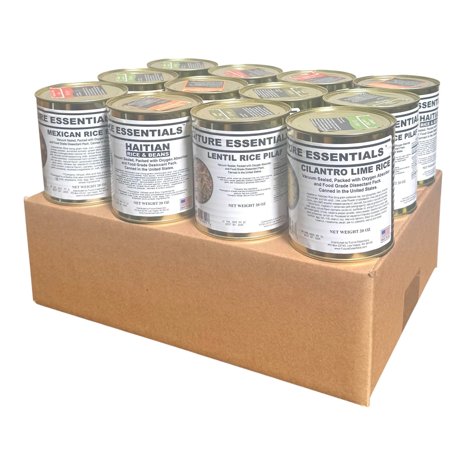 Case (12 Cans) of Future Essentials Canned Rice Variety - Image 2