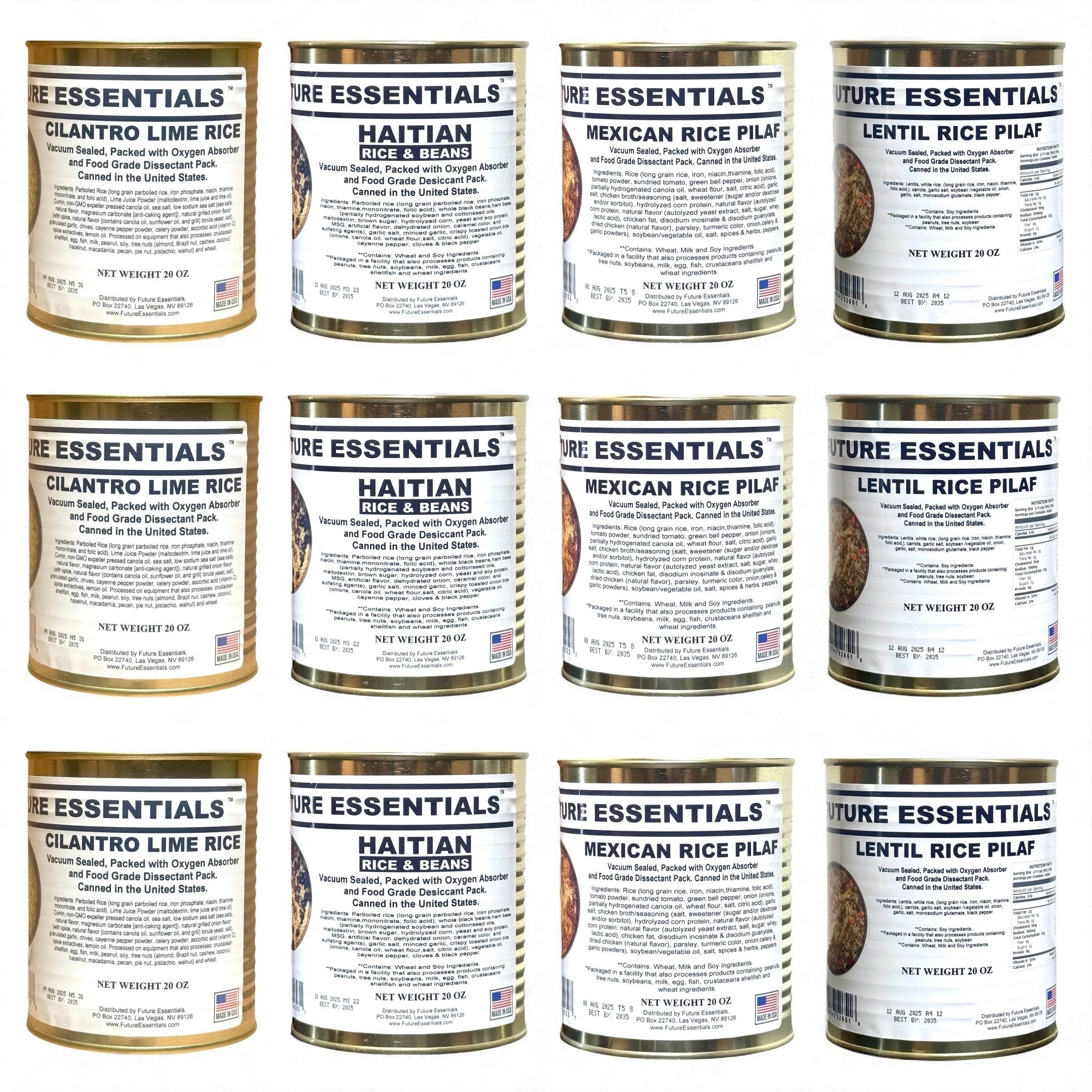 Case (12 Cans) of Future Essentials Canned Rice Variety - Image 3