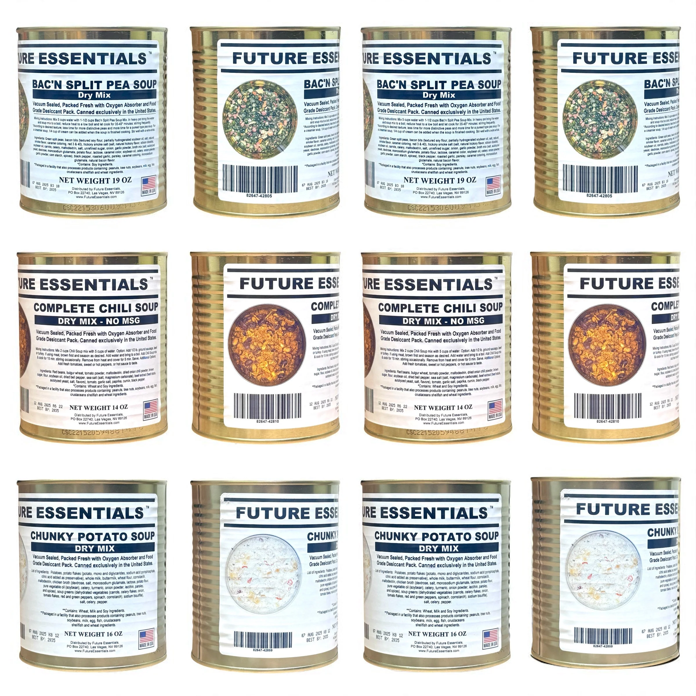 Case (12 Cans) of Future Essentials Canned Soup Variety - Image 3