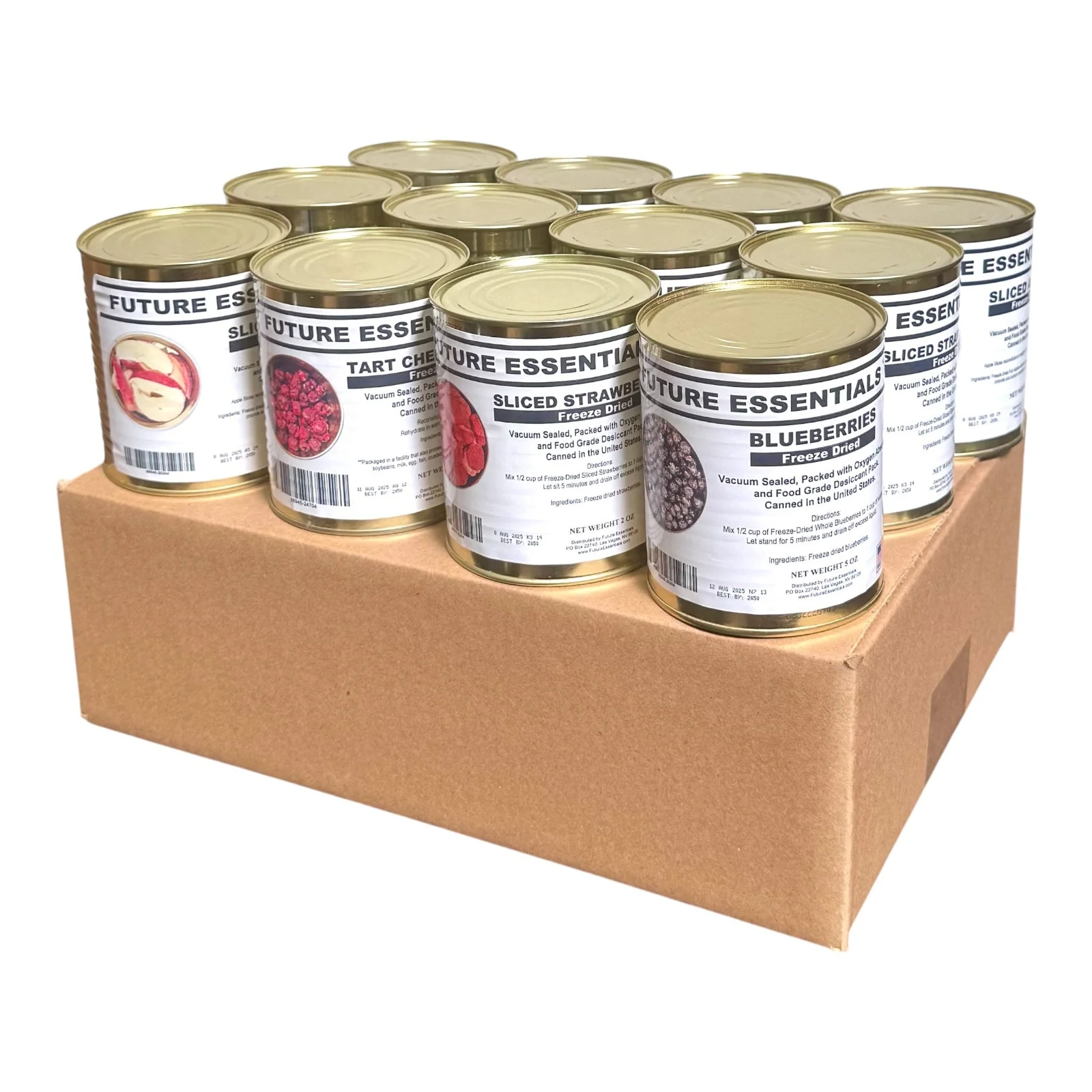 Case (12 Cans) of Future Essentials Freeze Dried Fruit Variety - Image 2