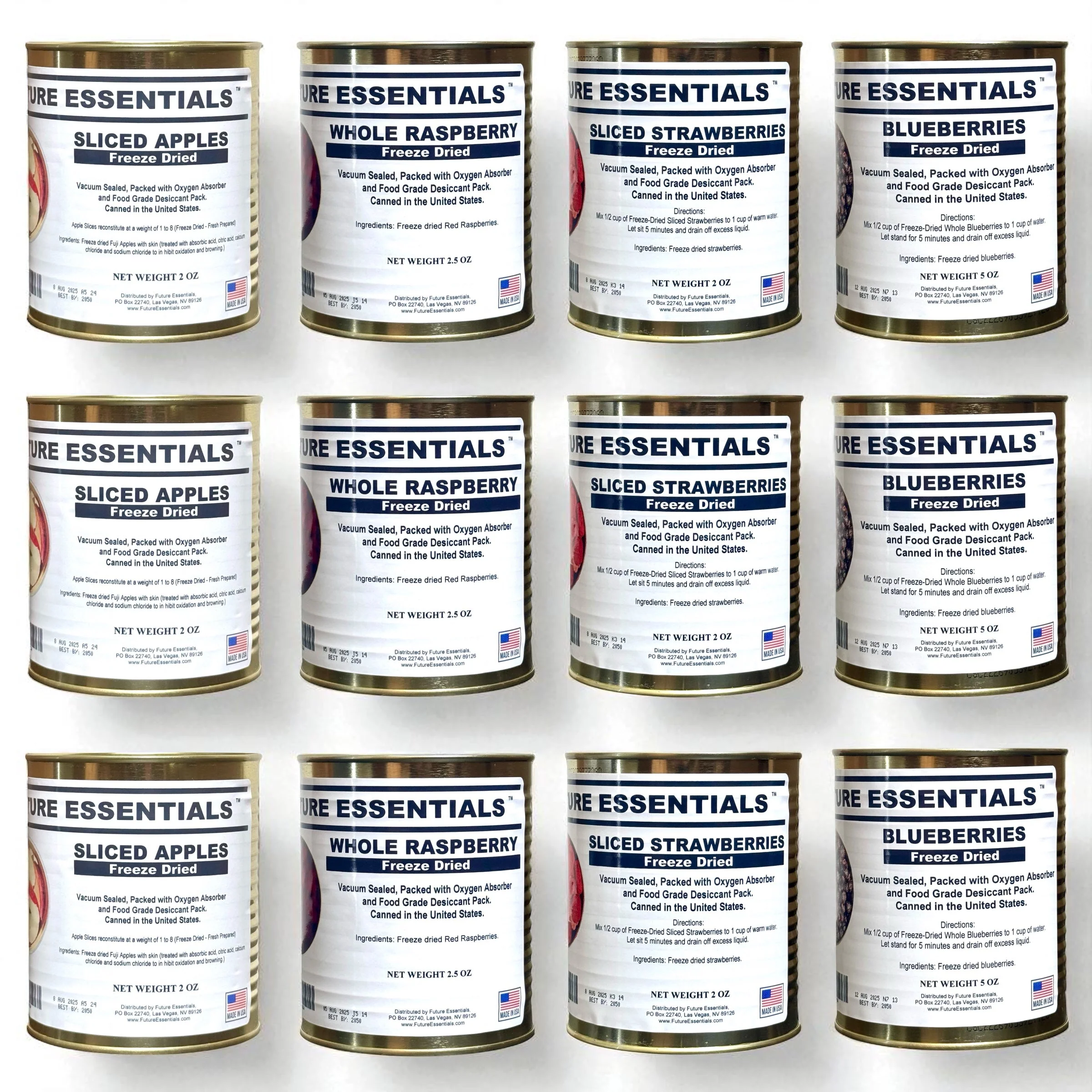 Case (12 Cans) of Future Essentials Freeze Dried Fruit Variety - Image 3