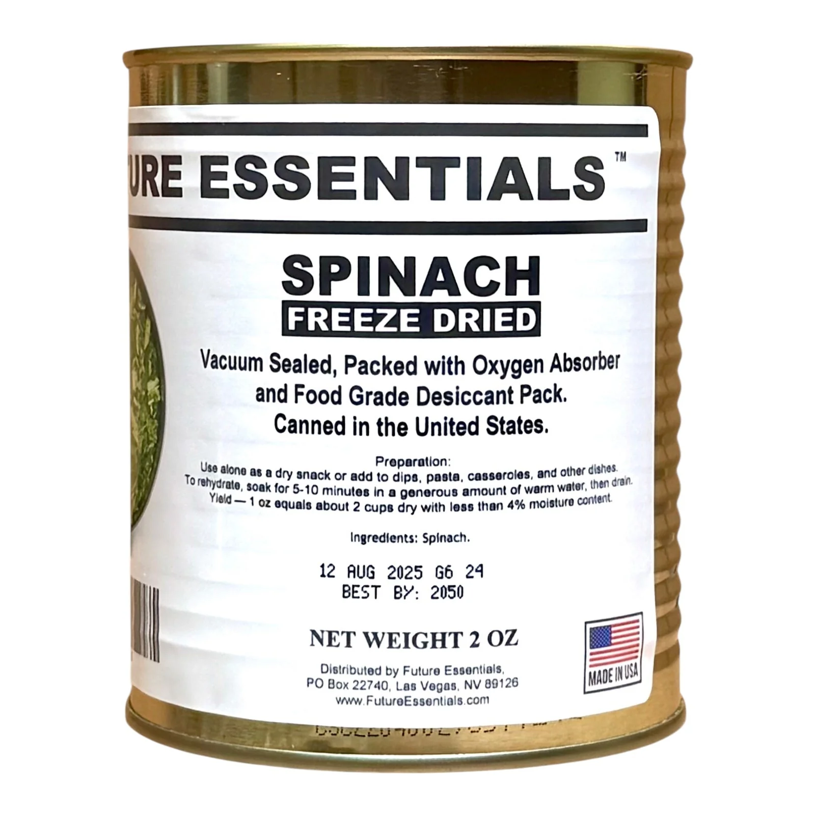 Case (12 Cans) of Future Essentials Freeze Dried Vegetable Variety - Image 4