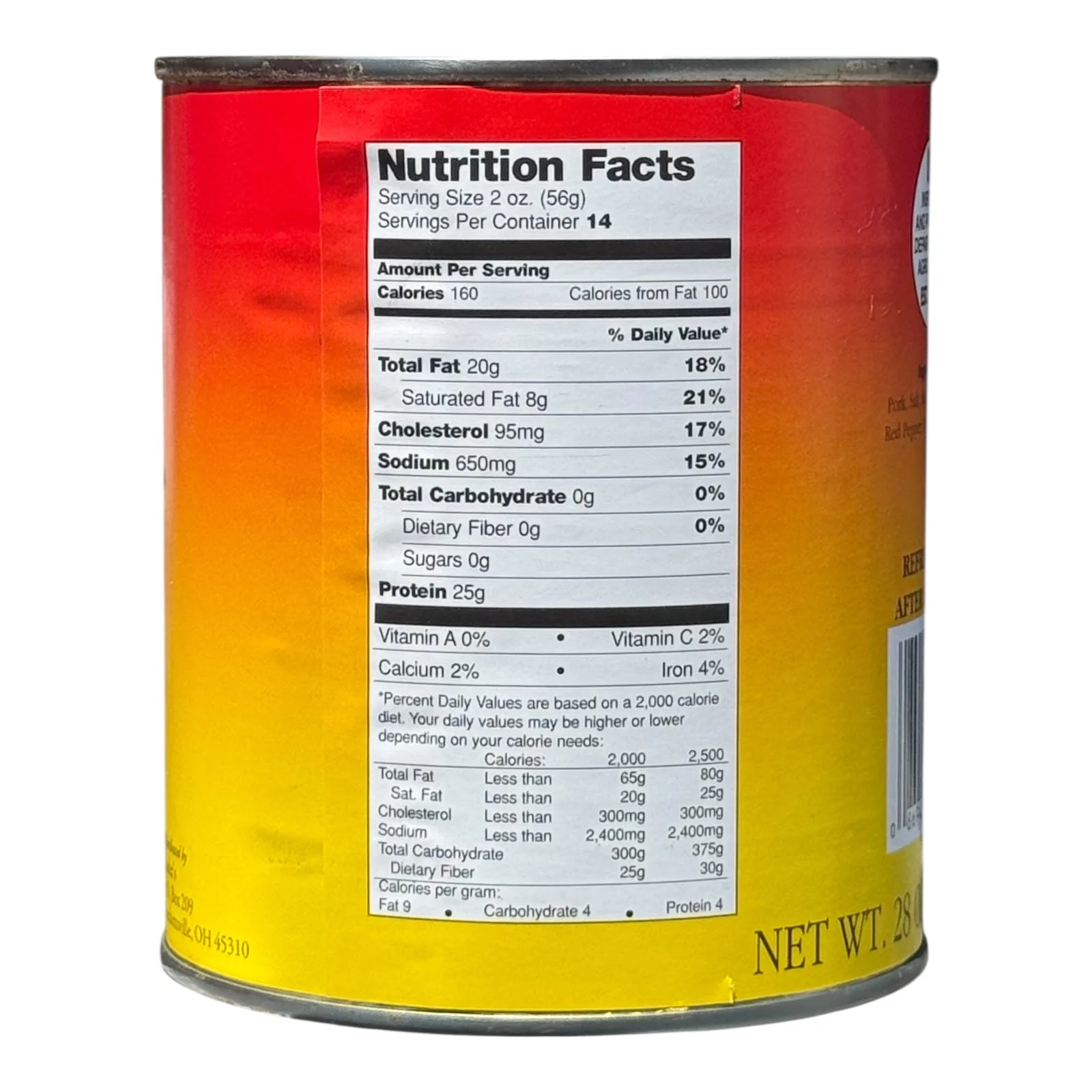 Yoder’s Canned Pork Sausage| 28 oz can | Real USA Pork | Fully Cooked | Shelf Stable Survival Food | 10+ Year Shelf Life | Ready to Eat | Ideal for Prepping, Storage & Camping - Image 4