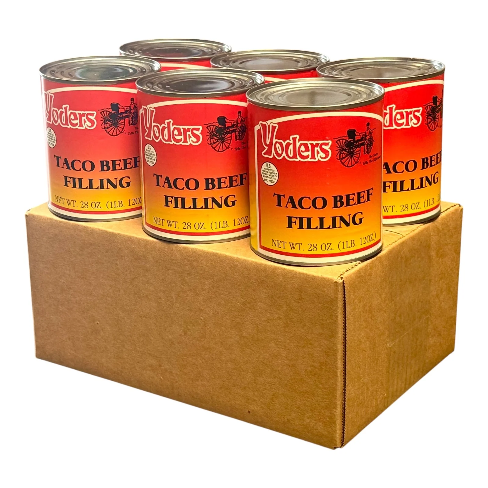 Yoder’s Canned Taco Beef Filling | 28 oz can | Real USA Beef | Fully Cooked | Shelf Stable Survival Food | 10+ Year Shelf Life | Ready to Eat | Ideal for Prepping, Storage & Camping - Image 6