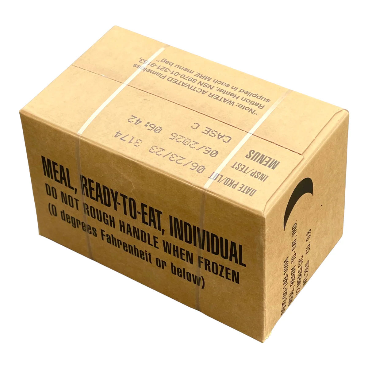 Case (12 Meals) of Menu C Military MRE's with Heaters - Image 3