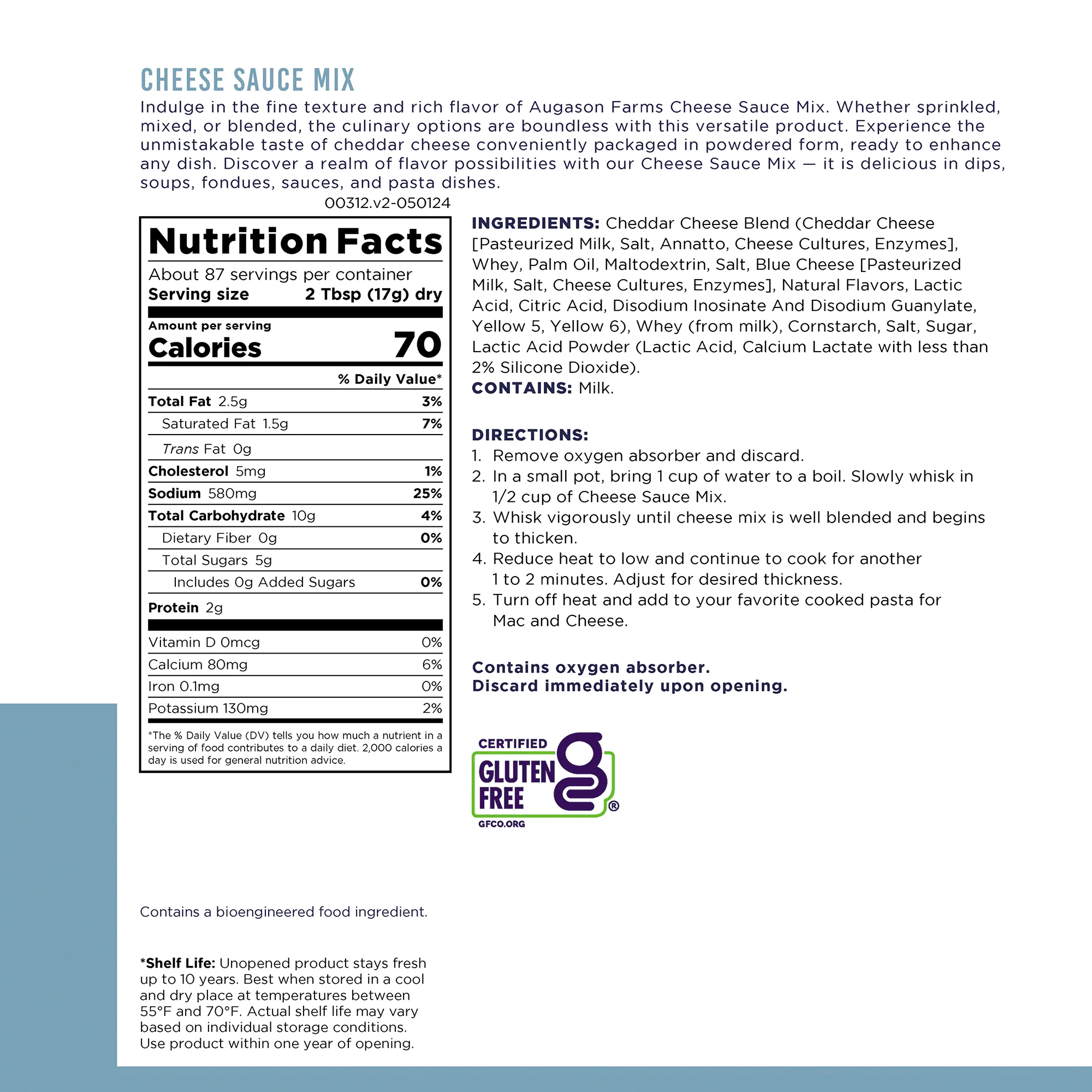 Cheese Sauce Mix Can, 87 Servings - Image 4