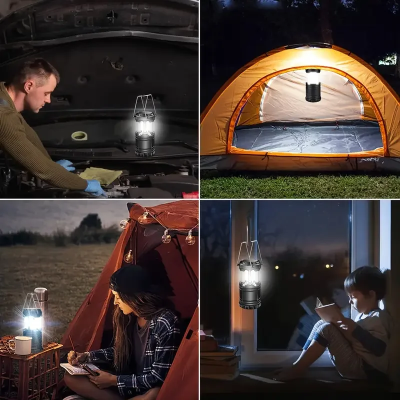 COB LED Camping Lantern Ultra Bright Portable Emergency Light Battery Powered - Image 3