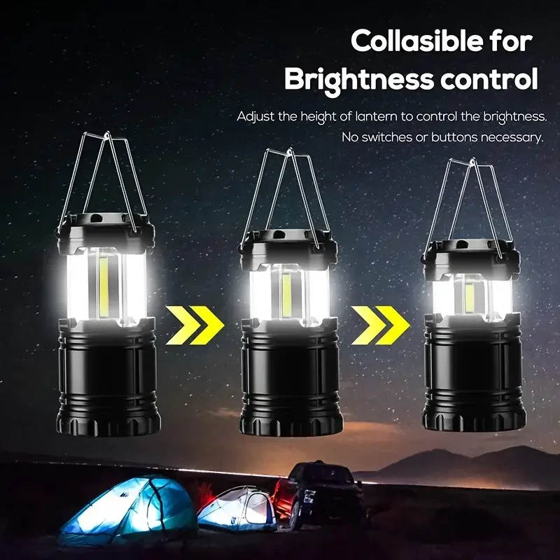 COB LED Camping Lantern Ultra Bright Portable Emergency Light Battery Powered - Image 4