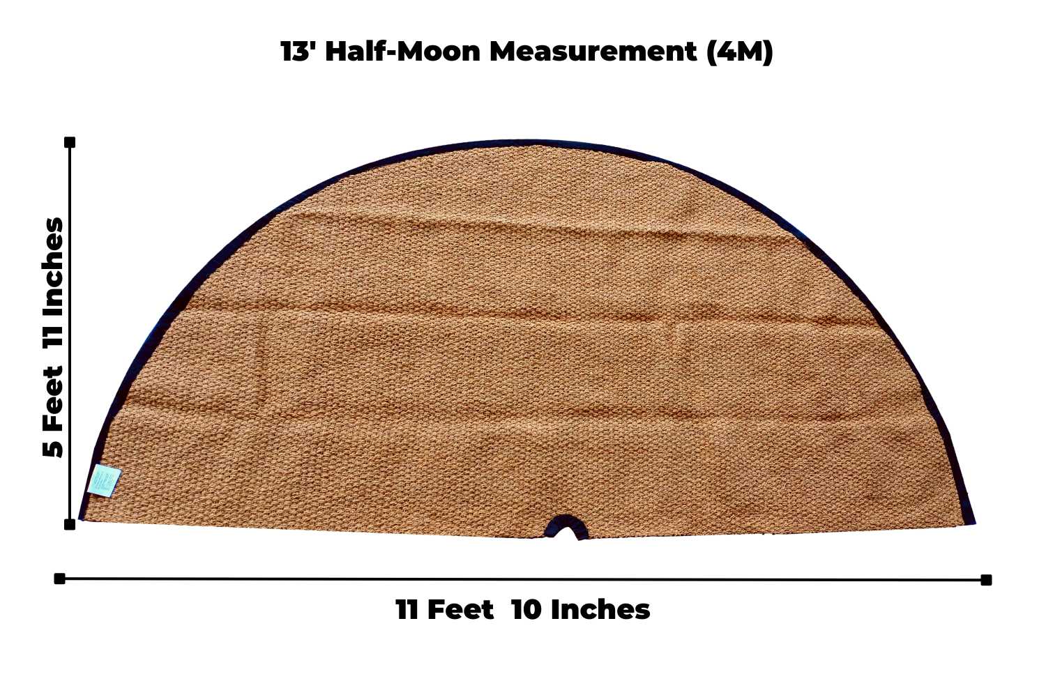 Coir Bell Tent Rug Half-Moon | 13' (4M) - Image 6